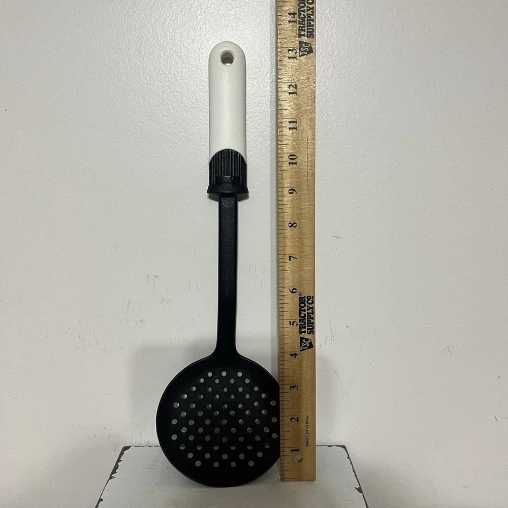 Ekco SoftWorks Skimmer‎ Spoon Silicone and Nylon Black & White